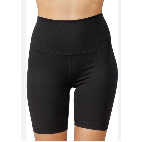 Yogalicious Pants - Yogalicious Lux Shorts Women's Medium Black Biker Athletic Wear High Rise